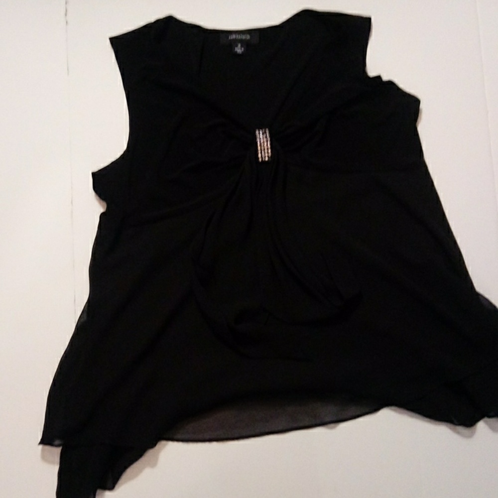 R & M Richards Chiffon Sparkle Blouse